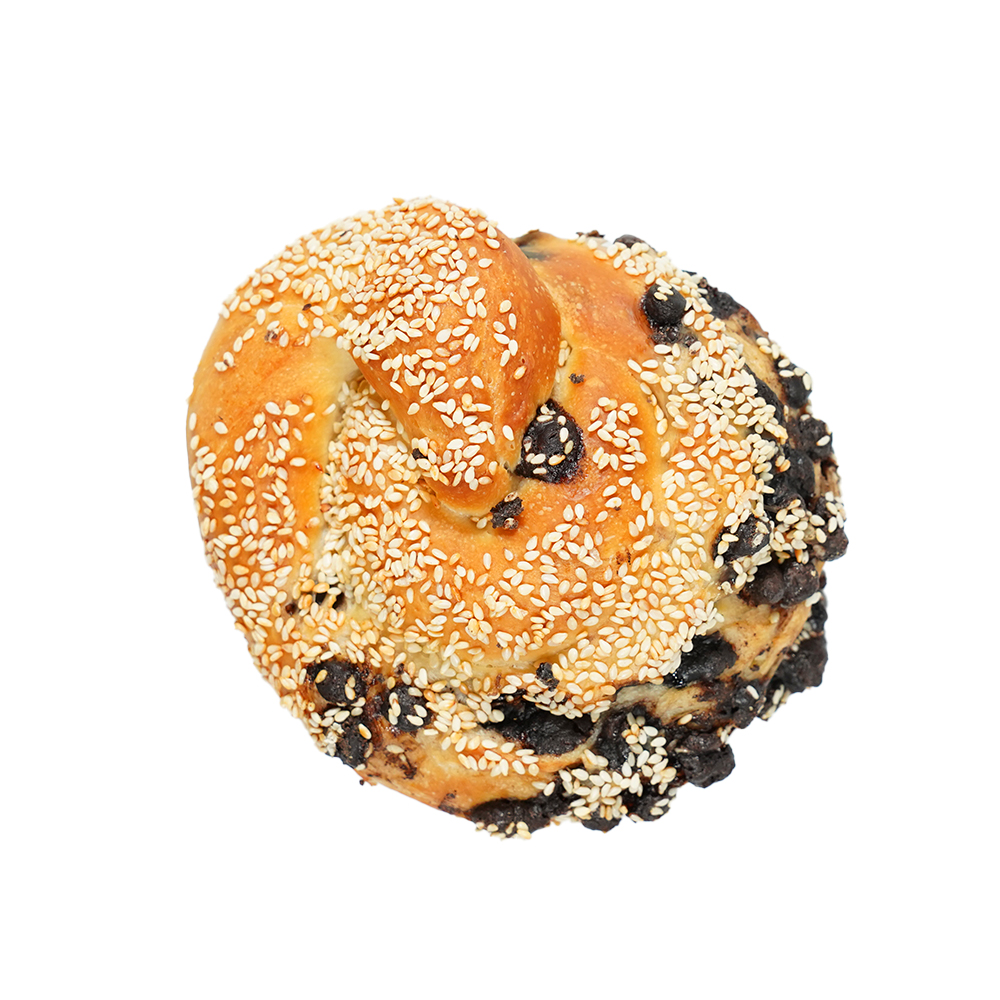 Susamlı çikolatalı kıvrım simit